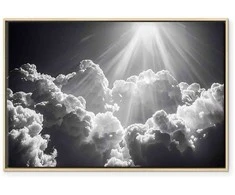 Artgeist Paveikslas - Hope in the Clouds: Inspiring Rays of the Sun – Awaken Emotions