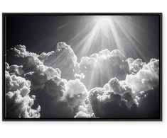 Artgeist Paveikslas - Hope in the Clouds: Inspiring Rays of the Sun – Awaken Emotions