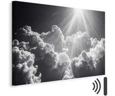 Artgeist Paveikslas - Hope in the Clouds: Inspiring Rays of the Sun – Awaken Emotions