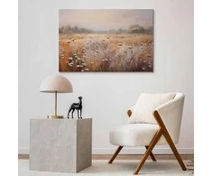 Artgeist Paveikslas - Impressionist meadow – field landscape in a pastel colour palette
