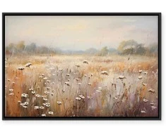 Artgeist Paveikslas - Impressionist meadow – field landscape in a pastel colour palette