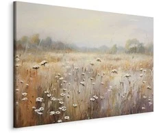 Artgeist Paveikslas - Impressionist meadow – field landscape in a pastel colour palette