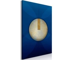 Artgeist Paveikslas - In the Shadow of Classic Mėlyna (1-part) - Golden Circle in Abstraction