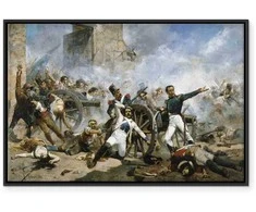 Artgeist Paveikslas - Joaquín Sorolla y Bastida – The death of Pedro Velarde y Santillán during the defence of the Monteleon Artillery Barracks