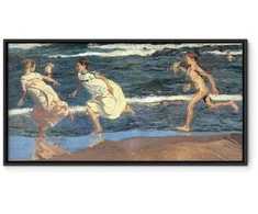 Artgeist Paveikslas - Joaquín Sorolla y Bastida – Running along the Beach