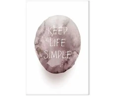 Artgeist Paveikslas - Keep Life Simple (1 Part) Vertical