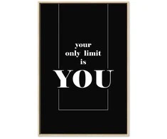 Artgeist Paveikslas - Key to Success (1-part) - Juodas and Baltas English Inscriptions