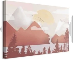 Artgeist Paveikslas - Landscape at Sunset (1 Part) Wide