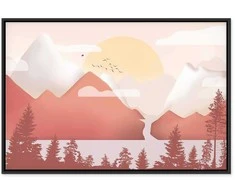 Artgeist Paveikslas - Landscape at Sunset (1 Part) Wide