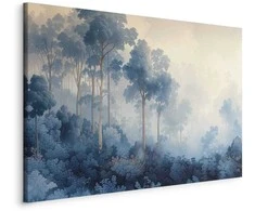 Artgeist Paveikslas - Landscape with Trees in Illustrative Style Fairy-Tale Mėlyna Forest