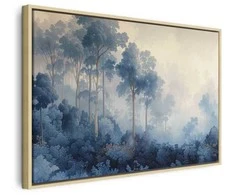 Artgeist Paveikslas - Landscape with Trees in Illustrative Style Fairy-Tale Mėlyna Forest