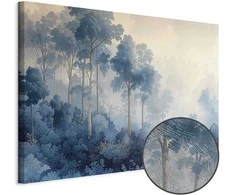 Artgeist Paveikslas - Landscape with Trees in Illustrative Style Fairy-Tale Mėlyna Forest