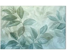 Artgeist Paveikslas - Large Leaves in Shades of Žalias-Mint: Botanical Motif