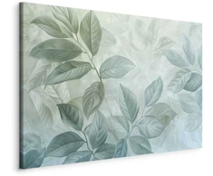 Artgeist Paveikslas - Large Leaves in Shades of Žalias-Mint: Botanical Motif