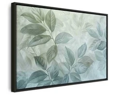 Artgeist Paveikslas - Large Leaves in Shades of Žalias-Mint: Botanical Motif