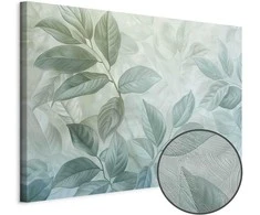 Artgeist Paveikslas - Large Leaves in Shades of Žalias-Mint: Botanical Motif