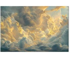 Artgeist Paveikslas - Last Breath of the Day: Clouds Illuminated by Evening Glow