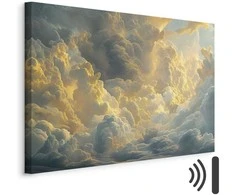 Artgeist Paveikslas - Last Breath of the Day: Clouds Illuminated by Evening Glow