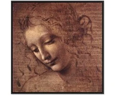 Artgeist Paveikslas - Leonardo da Vinci – Head of a Young Woman (Leda)