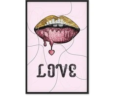 Artgeist Paveikslas - Liquid Lips (1 Part) Vertical