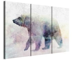 Artgeist Paveikslas - Lonely Bear (3 Parts)