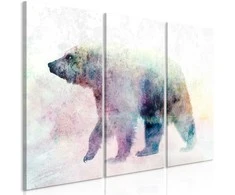 Artgeist Paveikslas - Lonely Bear (3 Parts)