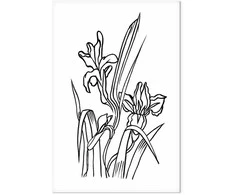 Artgeist Paveikslas - Love Irises (1 Part) Vertical