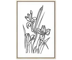 Artgeist Paveikslas - Love Irises (1 Part) Vertical