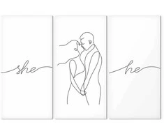 Artgeist Paveikslas - Love Triptych (3 Parts)