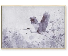 Artgeist Paveikslas - Majestic flight - a crane in flight in monochrome