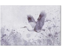 Artgeist Paveikslas - Majestic flight - a crane in flight in monochrome