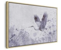 Artgeist Paveikslas - Majestic flight - a crane in flight in monochrome