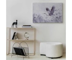 Artgeist Paveikslas - Majestic flight - a crane in flight in monochrome