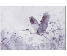Artgeist Paveikslas - Majestic flight - a crane in flight in monochrome