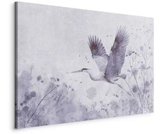 Artgeist Paveikslas - Majestic flight - a crane in flight in monochrome