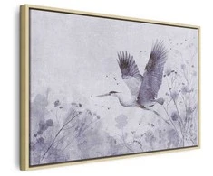 Artgeist Paveikslas - Majestic flight - a crane in flight in monochrome