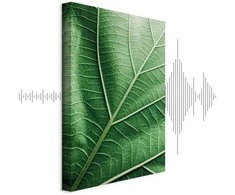 Artgeist Paveikslas - Malachite Leaf (1 Part) Vertical