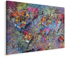 Artgeist Paveikslas - Map: Jackson Pollock inspiration