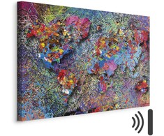 Artgeist Paveikslas - Map: Jackson Pollock inspiration