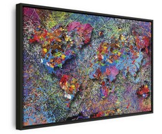 Artgeist Paveikslas - Map: Jackson Pollock inspiration