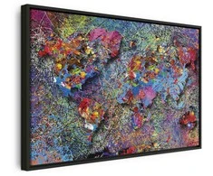 Artgeist Paveikslas - Map: Jackson Pollock inspiration
