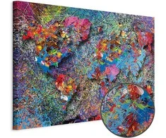 Artgeist Paveikslas - Map: Jackson Pollock inspiration