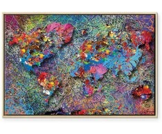 Artgeist Paveikslas - Map: Jackson Pollock inspiration