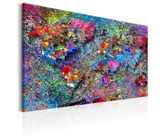 Artgeist Paveikslas - Map: Jackson Pollock inspiration