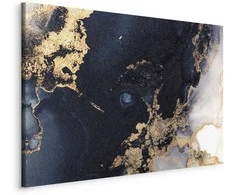 Artgeist Paveikslas - Marble and navy mėlynas – abstract textured pattern inspired by the starry sky