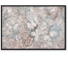 Artgeist Paveikslas - Marble flowers – natural stone structure in pastel colours