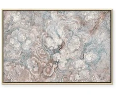 Artgeist Paveikslas - Marble flowers – natural stone structure in pastel colours