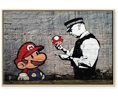Artgeist Paveikslas - Mario and Cop by Banksy