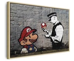 Artgeist Paveikslas - Mario and Cop by Banksy