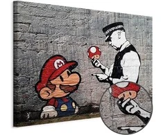 Artgeist Paveikslas - Mario and Cop by Banksy